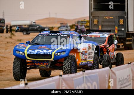 227 CORONEL Tim (nld), CORONEL Tom (nld), Coronel Dakar Team, Century, Auto, Aktion während der Phase 9 der Dakar 2023 zwischen Riad und Haradh am 10. Januar 2023 in Haradh, Saudi-Arabien - Foto Gigi Soldano / DPPI Stockfoto