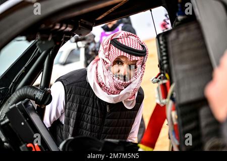 Fan während der Stage 9 des Dakar 2023 zwischen Riad und Haradh, am 10. Januar 2023 in Haradh, Saudi-Arabien - Foto Gigi Soldano / DPPI Stockfoto