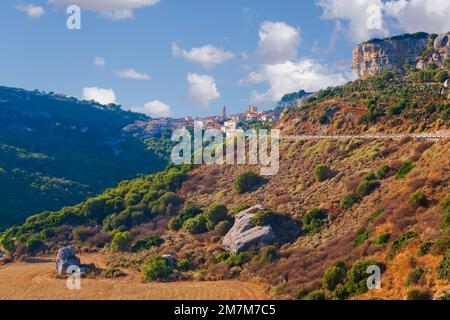 Bergdorf Aggius, Valle della Luna, Sardinien, Italien Stockfoto