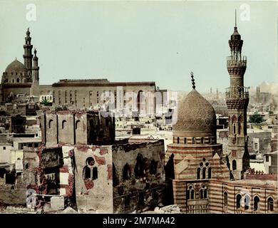 Wilhelm Hammerschmidt Studio: Jahrgang 19. c. Foto - Blick auf Kairo Stockfoto