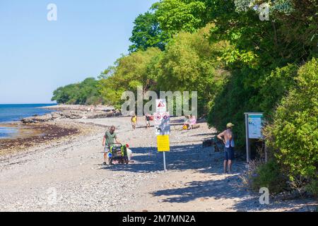 Brodtener Ufer mit Strand, Niendorf, Timmendorfer Strand, Lübeck Bay, Ostsee, Schleswig-Holstein, Deutschland, Europa Stockfoto