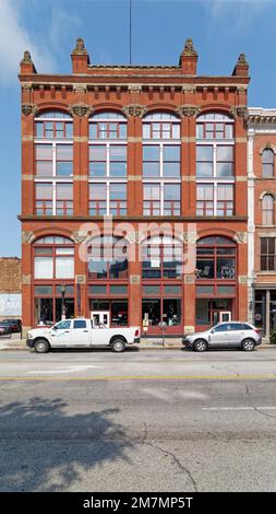 Worthington Square Apartments, ursprünglich das George Worthington Company Building von 1882, entworfen von Cudell und Richardson. Stockfoto