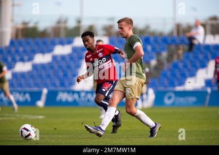 Spiel LOSC Lille gegen SC Cambuur in der Pinatar Arena in San Pedro del Pinatar, Region Murcia, Spanien, am 04. Januar 2023 Stockfoto