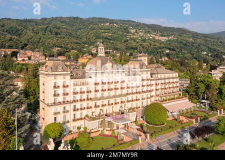 Grand Hotel Des Iles Borromees, Stresa, Lago Maggiore, Piedmont, Italien Stockfoto