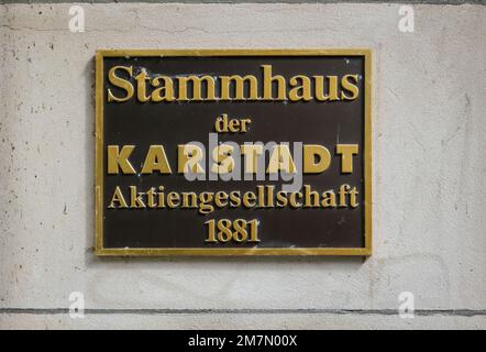 Flagship Store in Karstadt, Wismar, Mecklenburg-Vorpommern, Deutschland Stockfoto