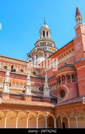 Abteikirche, Kloster Certosa di Pavia, Certosa di Pavia, Lombardei, Italien Stockfoto