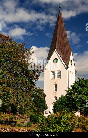 St. Clemens-Kirche in der Gemeinde Nebel auf der Insel Amrum Stockfoto