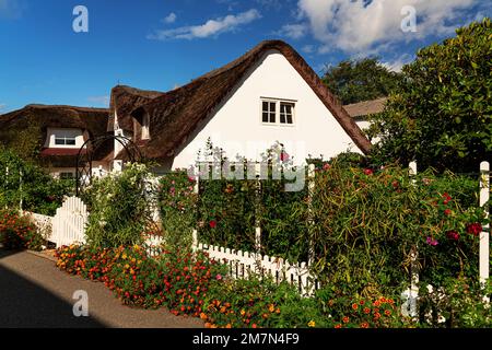 Das friesische Haus von Uthland in der Gemeinde Nebel auf der Insel Amrum Stockfoto