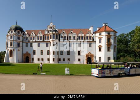 Blick auf das Herzogsschloss Celle, Celle, Lüneburger Heide, Niedersachsen, Deutschland Stockfoto