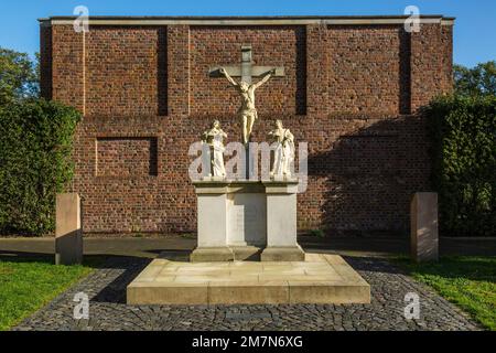 Deutschland, Vreden, Berkel, Westmünsterland, Münsterland, Westfalen, Nordrhein-Westfalen, Vreden-Zwillbrock, katholische Pfarrkirche St. Francis, grob Stockfoto