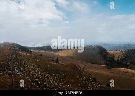 Landschaft, Berge, Chasseral, Berner Jura, Kanton Bern, Die Schweiz Stockfoto