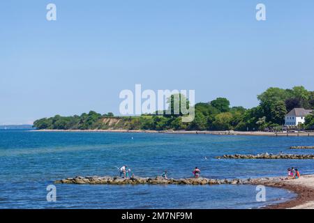 Brodtener Ufer mit Strand, Niendorf, Timmendorfer Strand, Lübeck Bay, Ostsee, Schleswig-Holstein, Deutschland, Europa Stockfoto