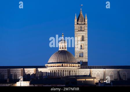 Kathedrale von Siena, Cattedrale di Santa Maria Assunta, UNESCO-Weltkulturerbe, Siena, Toskana, Italien Stockfoto