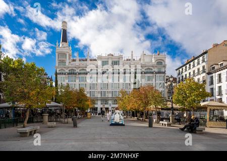 Plaza de Santa Ana, Madrid, Spanien Stockfoto