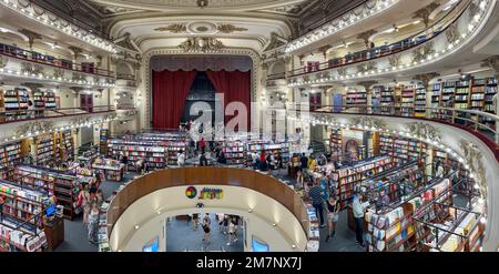 El Ateneo Bookstore im ehemaligen Grand Splendid Theatre in Buenos Aires, Argentinien Stockfoto