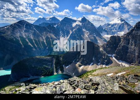 Blick von Mount St. Piran Peak Stockfoto