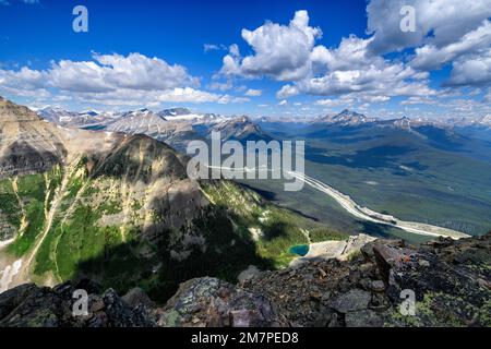 Blick von Mount St. Piran Peak Stockfoto