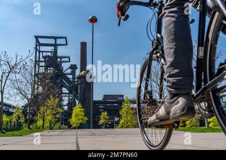 Das Hochofenwerk Phoenix-West, Dortmund, Hochöfen wurden 1998 geschlossen, Phoenix Park, NRW, Deutschland Stockfoto