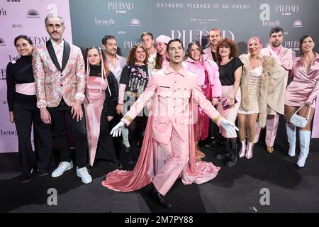 Madrid. Spanien. 20230110, Eduardo Casanova nimmt am 10. Januar 2023 in Madrid, Spanien, an der „La Piedad“-Party im Magno Theatre Teil Stockfoto