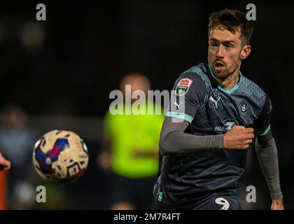 Bristol, Großbritannien. 10. Januar 2023. Plymouth Argyle Forward Ryan Hardie (9) während des Papa John's Trophy Spiels Bristol Rovers vs Plymouth Argyle im Memorial Stadium, Bristol, Großbritannien, 10. Januar 2023 (Foto von Stanley Kasala/News Images) in Bristol, Großbritannien, am 1./10. Januar 2023. (Foto: Stanley Kasala/News Images/Sipa USA) Guthaben: SIPA USA/Alamy Live News Stockfoto