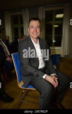 Torsten Herbst (MdB und parlamentarischer Geschäftsführer der Bundestagsfraktion) beim Neujahrsempfang der FDP Görlitz im Wichernhaus. Görlitz, 10,01. Stockfoto