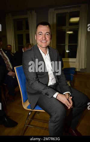 Torsten Herbst (MdB und parlamentarischer Geschäftsführer der Bundestagsfraktion) beim Neujahrsempfang der FDP Görlitz im Wichernhaus. Görlitz, 10,01. Stockfoto