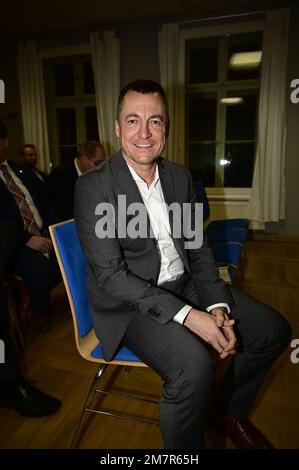 Torsten Herbst (MdB und parlamentarischer Geschäftsführer der Bundestagsfraktion) beim Neujahrsempfang der FDP Görlitz im Wichernhaus. Görlitz, 10,01. Stockfoto