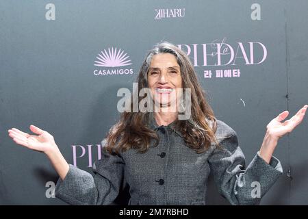 10. Januar 2023, Madrid, Madrid, Spanien: ANGELA MOLINA nimmt an der „La Piedad“-Party im Magno Theatre Teil. (Kreditbild: © Jack Abuin/ZUMA Press Wire) NUR REDAKTIONELLE VERWENDUNG! Nicht für den kommerziellen GEBRAUCH! Stockfoto