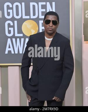 Beverly Hills, Usa. 10. Januar 2023. Babyface kommt am Dienstag, den 10. Januar 2023, für die 80. jährlichen Golden Globe Awards im Beverly Hilton in Beverly Hills, Kalifornien. Foto: Jim Ruymen/UPI Credit: UPI/Alamy Live News Stockfoto
