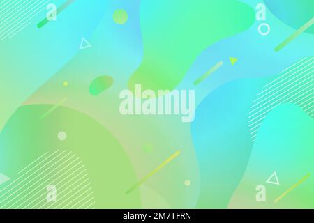 Abstrakter, nahtlos gemusterter Hintergrundvektor in Teal-Muster Stock Vektor