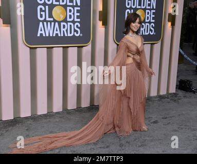 Beverly Hills, Usa. 10. Januar 2023. Jenna Ortega kommt am Dienstag, den 10. Januar 2023, für die 80. jährlichen Golden Globe Awards im Beverly Hilton in Beverly Hills, Kalifornien, an. Foto: Jim Ruymen/UPI Credit: UPI/Alamy Live News Stockfoto