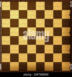 Schachbrett. Isoliert im Hintergrund. Vektordarstellung. Eps 10. Stock Vektor