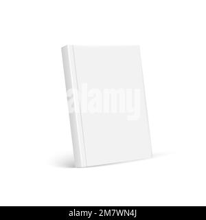 Leeres Titelblatt, Buch, Broschüre, Broschüre. Vorlage für leeres Buchumschlag. Isoliert auf weißem Hintergrund. Vektordarstellung. Eps 10. Stock Vektor