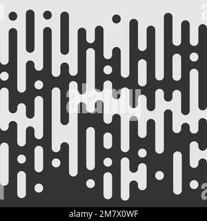 Hintergrund für Rasterübergangsmuster. Unregelmäßig abgerundete Linien. Vektordarstellung. Eps 10. Stock Vektor