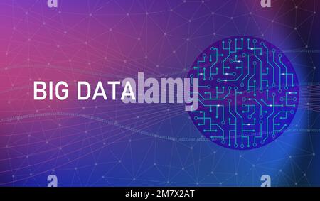 Big Data, Algorithmus, Hintergrundbild, Industrie 4,0 Stockfoto