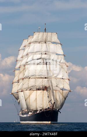 Russisches Großsegler Sedov, Beginn des Kopenhagener Rennens, 2007 Stockfoto