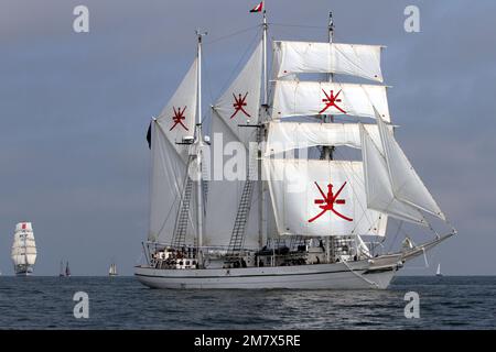 Omanisches Marineschiff Shabab Oman, Stockfoto