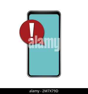 Anwendungsfehler auf weißem Hintergrund isoliert. Vektordarstellung. Eps 10. Stock Vektor