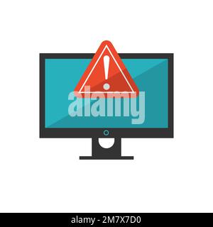 Anwendungsfehler auf weißem Hintergrund isoliert. Vektordarstellung. Eps 10. Stock Vektor