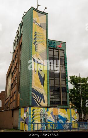 Belfast, Grafschaft Antrim, Juli 17 2017 - Transport House Belfast, formell die Amalgamated Transport and General Workers Union, die nun im Besitz von Unite Union ist Stockfoto