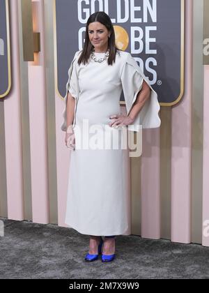 Lindsey Collins wird am 10. Januar 2023 bei den jährlichen Golden Globe Awards 80. im Beverly Hilton in Los Angeles, Kalifornien, USA (Foto: Sthanlee B. Mirador/Sipa USA) Stockfoto