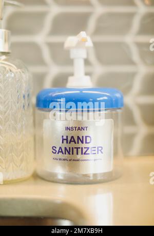 Handhygiene Waschmittel Seifendesinfektionsmittel sauber Stockfoto