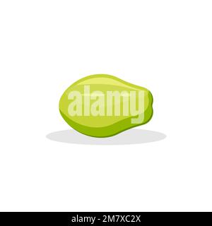 Papaya isoliert auf weißem Hintergrund. Vektordarstellung. Eps 10. Stock Vektor