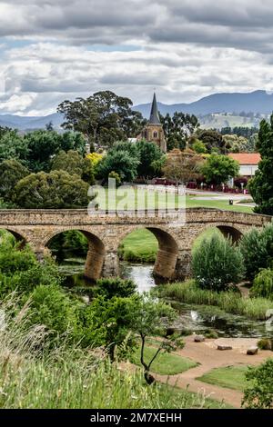 Richmond Bridge, Tasmanien Stockfoto