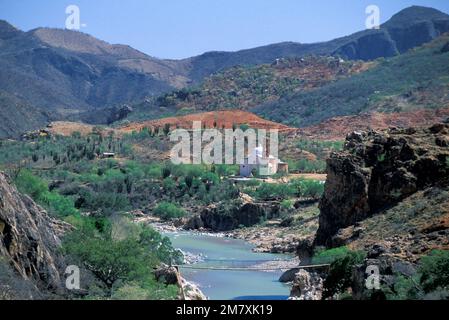 Mexiko, Chihuahua, Sierra Madre Occidenta, Creel, Copper Canyon, San Francisco Javier de Satevó Stockfoto