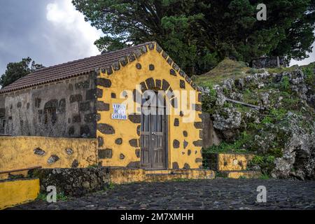 Die Kapelle Ermita de la Virgen de la Caridad, El Hierro, Kanarische Inseln, Spanien | die Kapelle Ermita de la Virgen de la Caridad, El Hierro, Canar Stockfoto