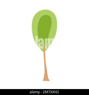 Vektordarstellung des grünen Strukturbaums Stock Vektor