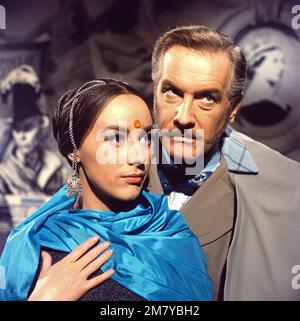 Die Reise um die Erde, Fernsehfilm nach dem Roman von Jules Verne, Deutschland 1964, Regie: Hans Dieter Schwarze, Darsteller: Heidelinde Weis, Karl Schönböck Stockfoto