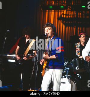 Rockpop, Konzert- und Live-Musik-Sendereihe, Deutschland 1977 - 1982, Sendung vom 1. Juni 1981, live auf der Bühne: Climax Blues Band, britische Bluesrock Band mit Gitarrist und Sänger Pete Haycock Stockfoto