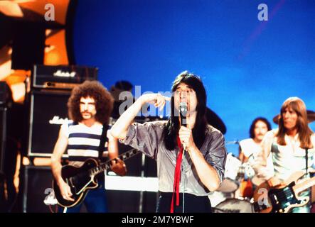 Rockpop, Konzert- und Live-Musik-Sendereihe, Deutschland 1977 - 1982, Sendung vom 21. April 1979, live auf der Bühne: Amerikanische Band „Journey“ mit Sänger Gregg Rolie Stockfoto